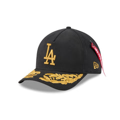 Alpha Industries x Los Angeles Dodgers Black 9FORTY M-Crown A-Frame Snapback Hat