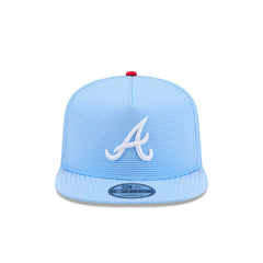 Atlanta Braves Pinstripe Ripstop 9FIFTY A-Frame Snapback Hat