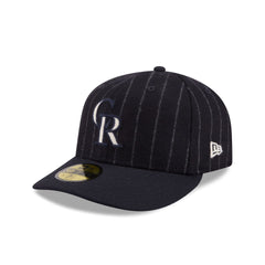 Colorado Rockies Pinstripe Merino & Cashmere Moon 59FIFTY Fitted Hat