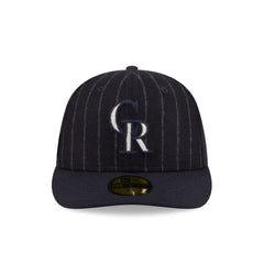 Colorado Rockies Pinstripe Merino & Cashmere Moon 59FIFTY Fitted Hat