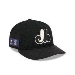 Montreal Expos Navy Merino & Cashmere Moon Retro Crown 9FIFTY Adjustable Hat