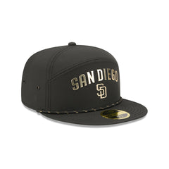 San Diego Padres Gold Logo Rope Split Panel 59FIFTY Fitted Hat