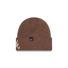 Atlanta Braves Woolen Tan Short Cuff Knit Beanie Hat