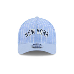 New York Yankees Pinstripe Linen 9FORTY M-Crown A-Frame Snapback Hat