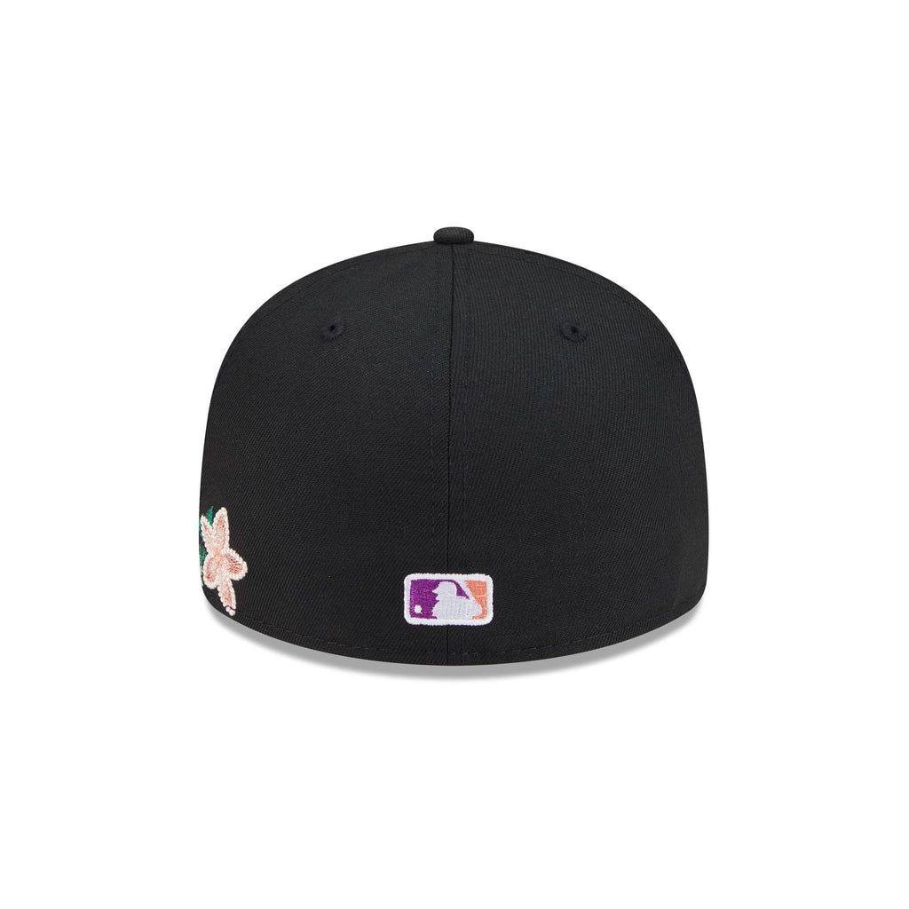 Atlanta Braves Tonal Florals Black 59FIFTY Fitted Hat