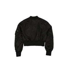 Alpha Industries x New York Yankees Black and Gold Women's Cropped L-2B Bomber Jacket