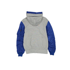 Alpha Industries x Brooklyn Dodgers Cooperstown Gray MA-1 Full Zip Fleece Jacket