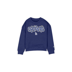 Los Angeles Dodgers Flip Sequin Girls Crewneck