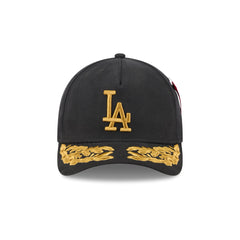 Alpha Industries x Los Angeles Dodgers Black 9FORTY M-Crown A-Frame Snapback Hat