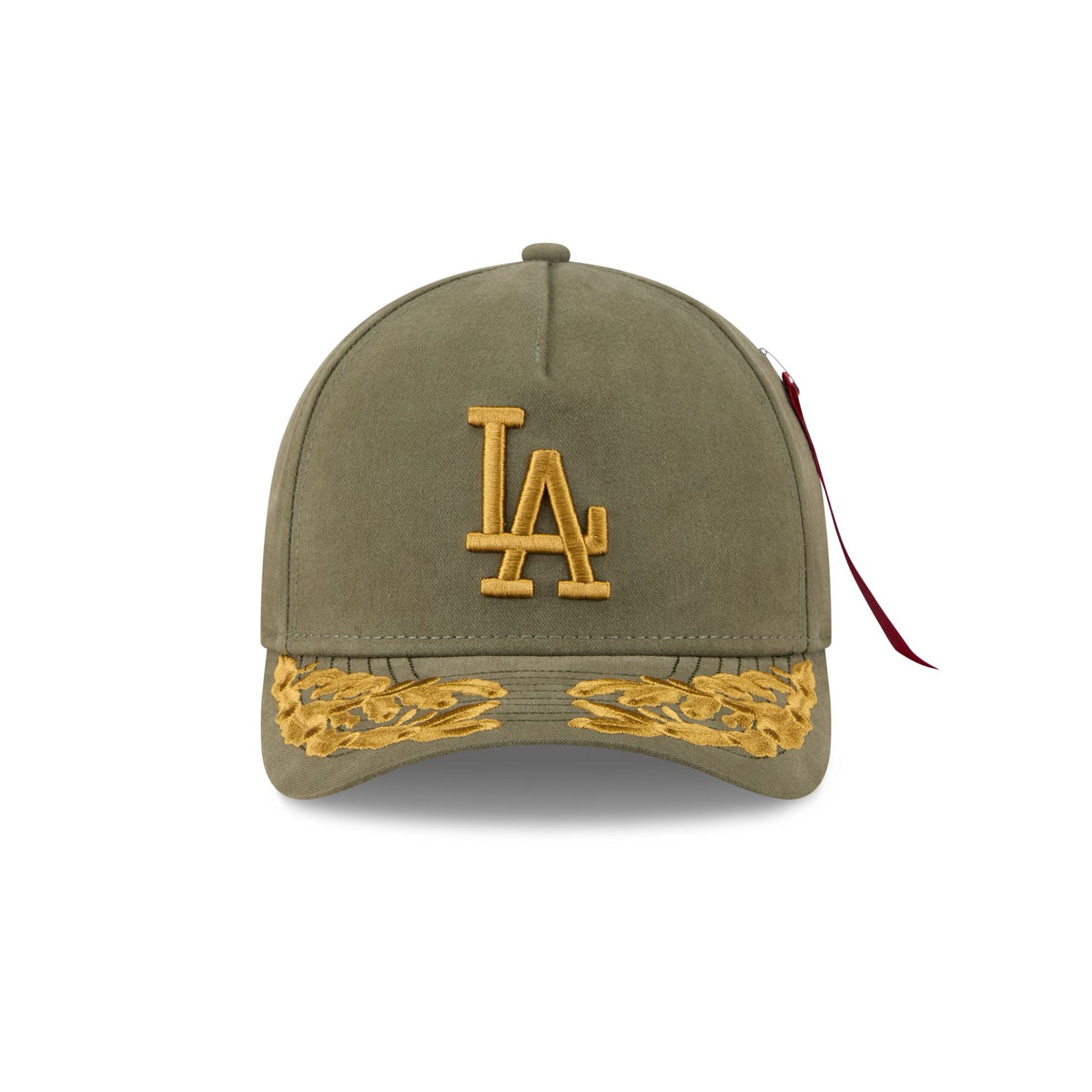 Alpha Industries x Los Angeles Dodgers Olive Green 9FORTY M-Crown A-Frame Snapback Hat