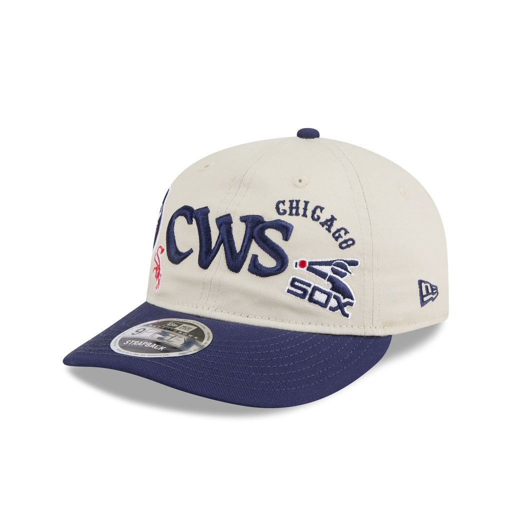 Chicago White Sox Scattered Patches Retro Crown 9FIFTY Snapback Hat