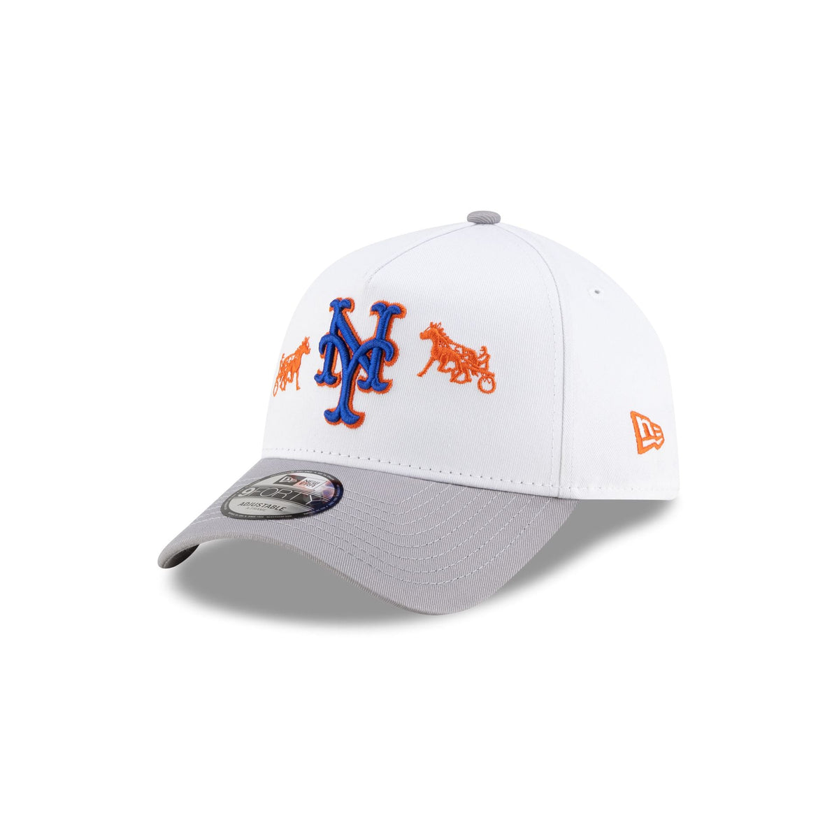 Siegelman Stable x New York Mets Gray Visor 9FORTY A-Frame Snapback Hat