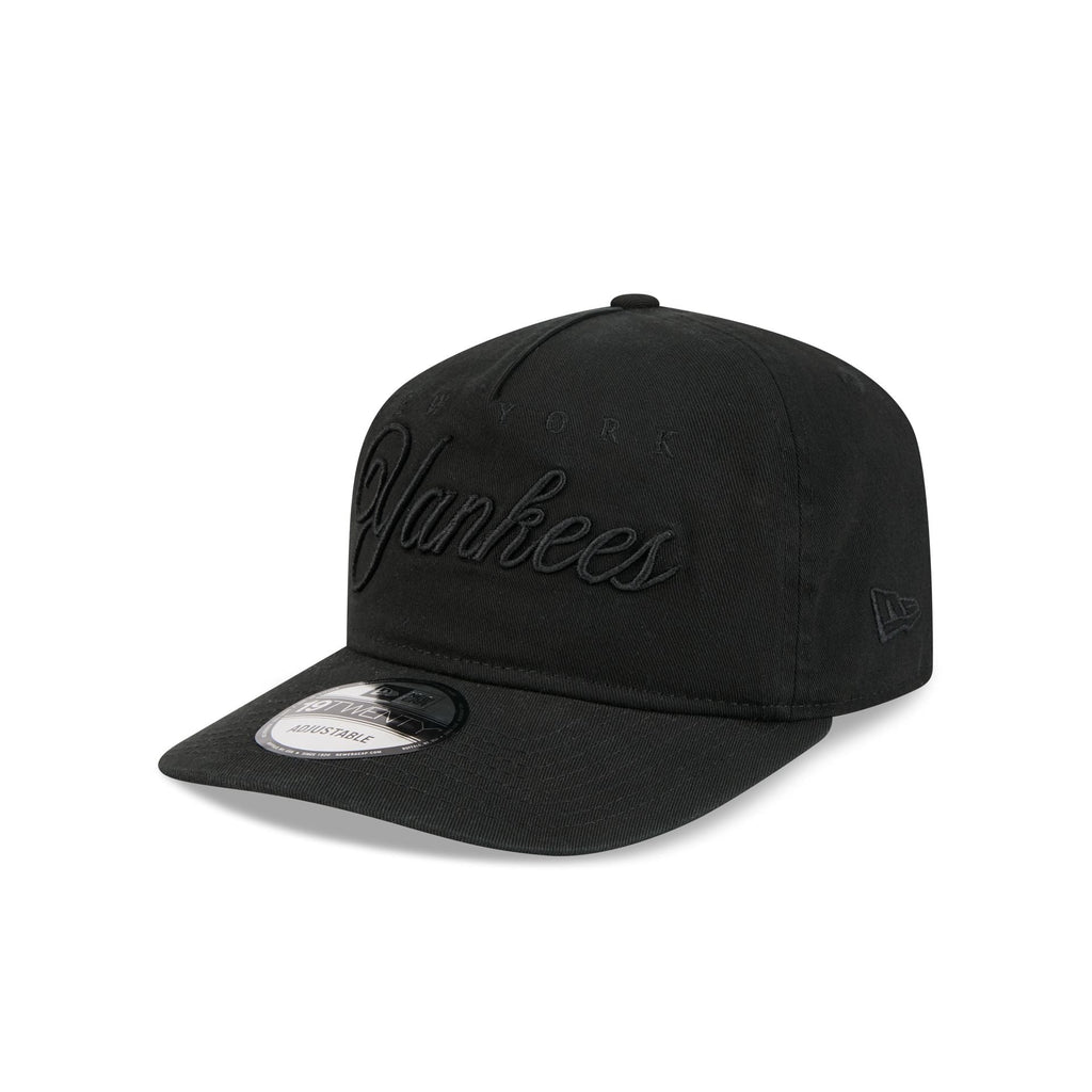 New York Yankees All Black Scripted 19TWENTY Adjustable Hat