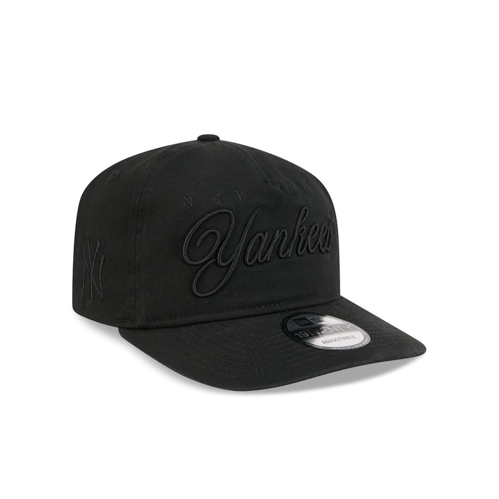 New York Yankees All Black Scripted 19TWENTY Adjustable Hat