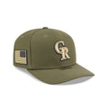 Colorado Rockies Armed Forces Day 2026 9SEVENTY Stretch-Snap Hat