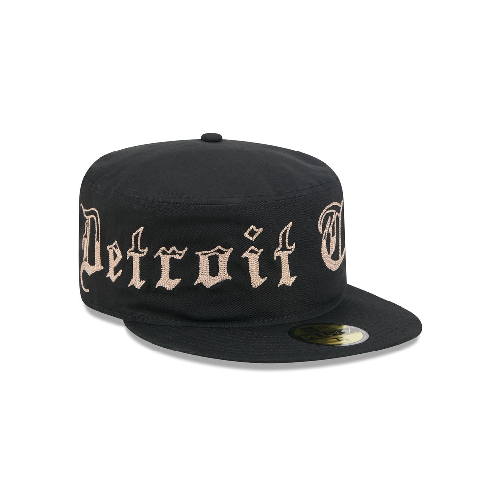 Detroit Tigers Gothic Lettering Pillbox Hat