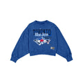Toronto Blue Jays Women's Throwback Cropped Washed Crewneck