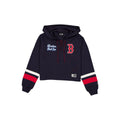 Boston Red Sox Women's Throwback Cropped Tie Hoodie