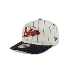 Houston Astros Chrome White Pinstripe 19TWENTY Snapback Hat
