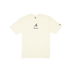 Atlanta Braves Gothic Lettering Chrome White T-Shirt