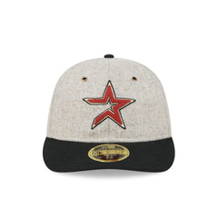Houston Astros Moon Herringbone Retro Crown 59FIFTY Fitted Hat