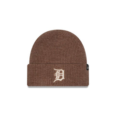 Detroit Tigers Woolen Tan Short Cuff Knit Beanie Hat