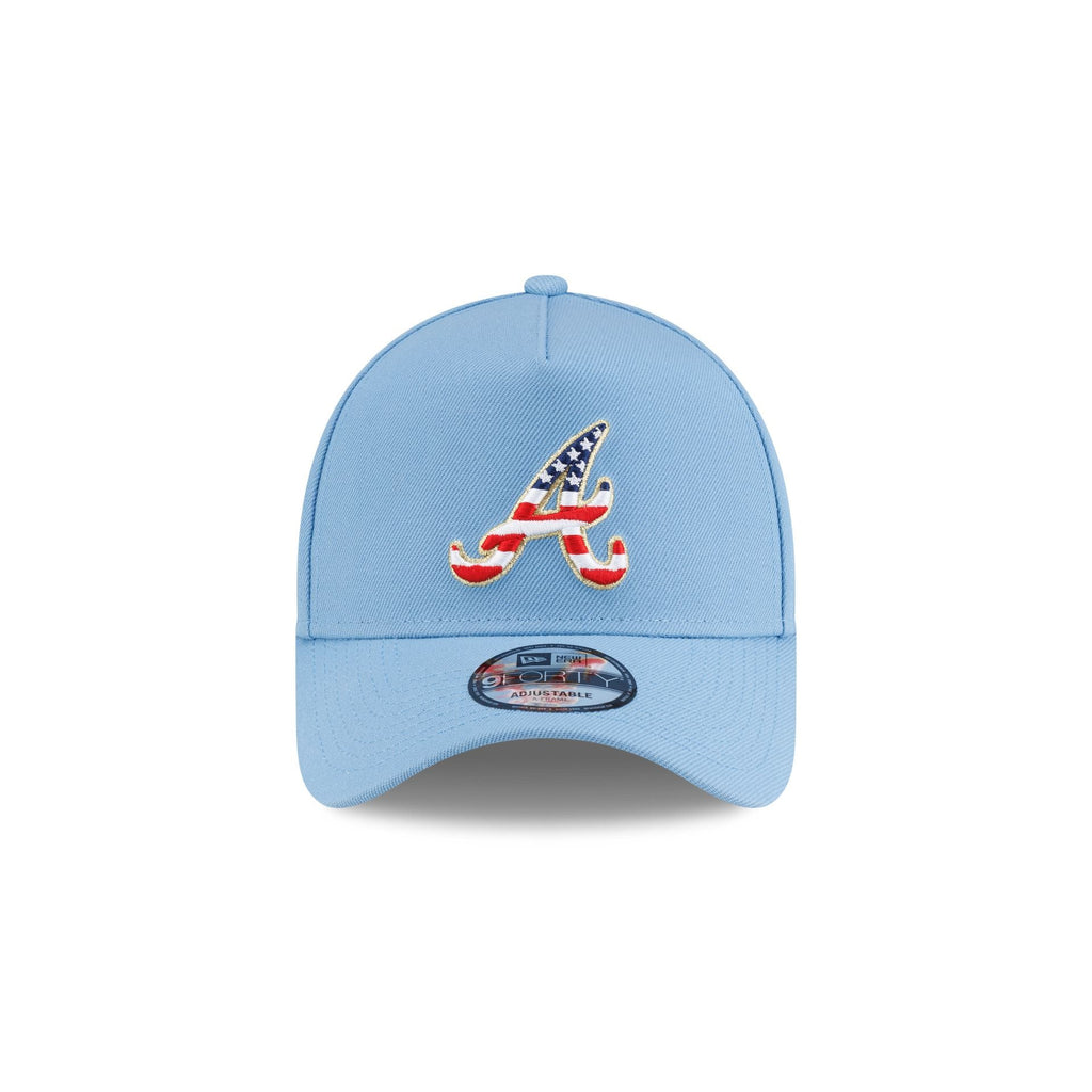 Atlanta Braves Red. White & Blue 9FORTY A-Frame Snapback Hat