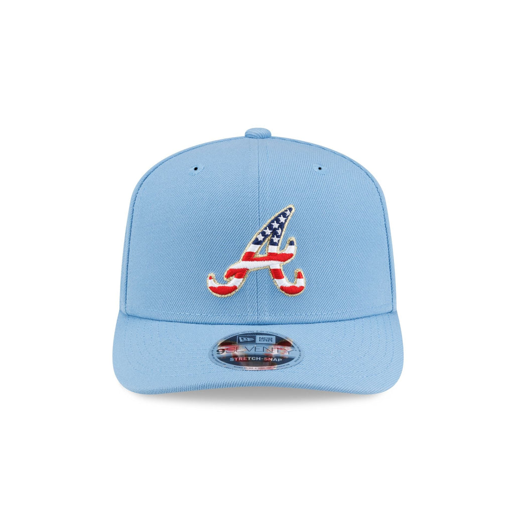Atlanta Braves Red. White & Blue 9SEVENTY Stretch-Snap Hat
