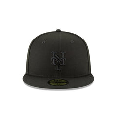 New York Mets Blackout Basic 59FIFTY Fitted Hat